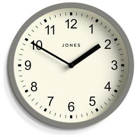 Jones Spin Wall Clock - Pepper Grey