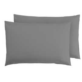 Argos Home Plain Standard Pillowcase Pair