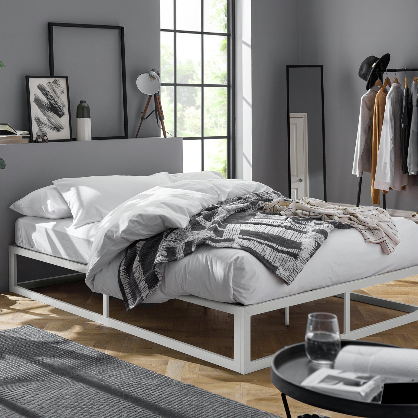 Argos Home Platform Single Metal Bed Frame