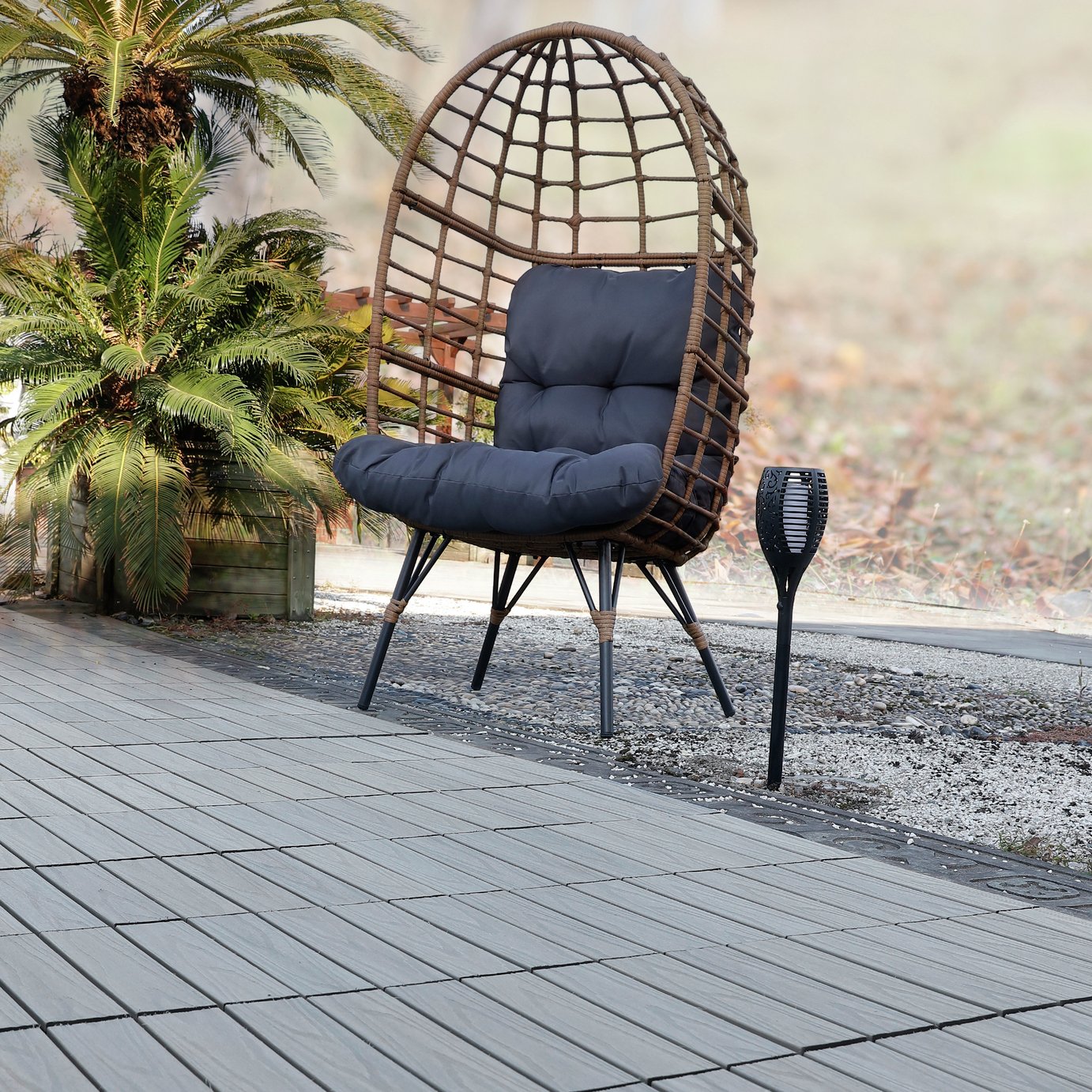 Workpro Decking Tiles  4 Pieces - Grey