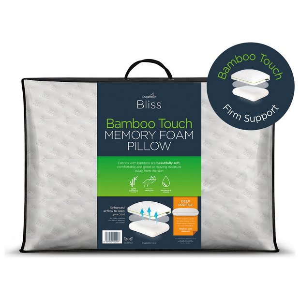 Buy Snuggledown Bliss Bamboo Touch Memory Foam Firm Pillow