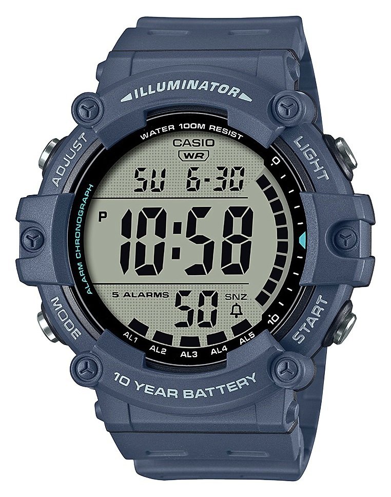 Casio Blue Digital Resin Strap Watch