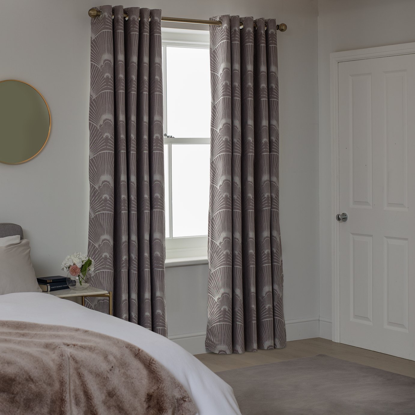 Habitat Plain Blackout Fully Lined Eyelet Curtain