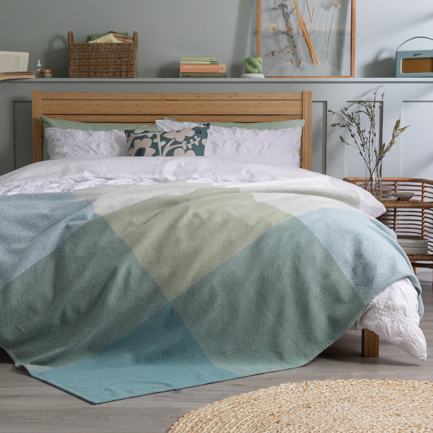 Habitat Gingham Check Handwoven Throw - 125x150cm