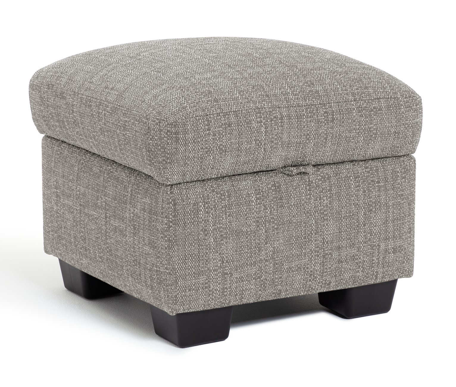 Argos Home Lisbon Fabric Storage Footstool - Grey