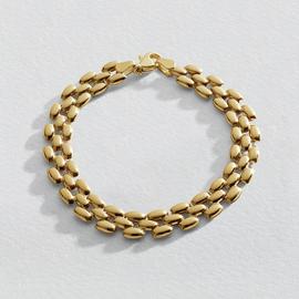 Revere 9ct Yellow Gold Gate Link Bracelet