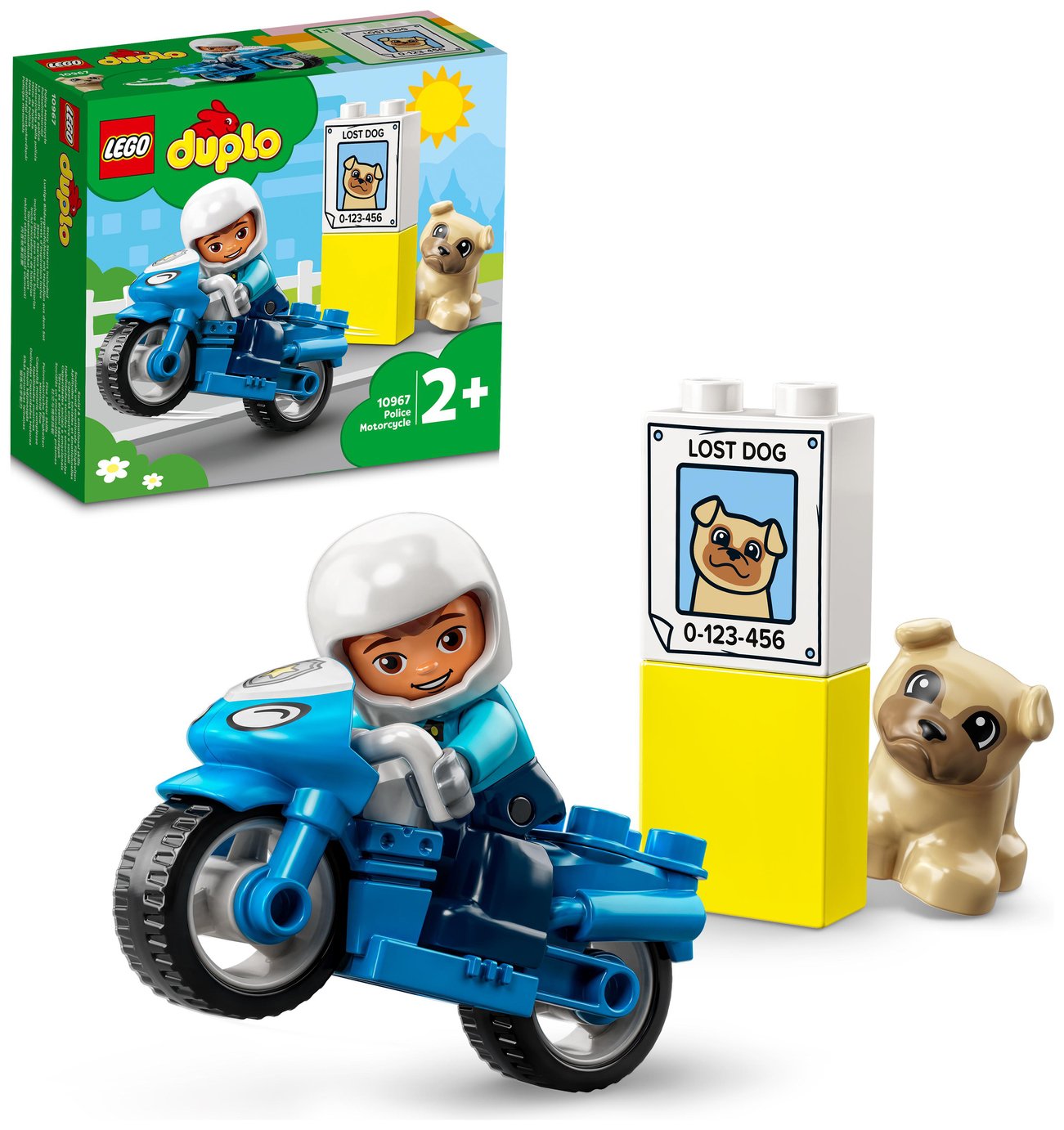 LEGO DUPLO Rescue Police Motorcycle Toy for Toddlers 10967