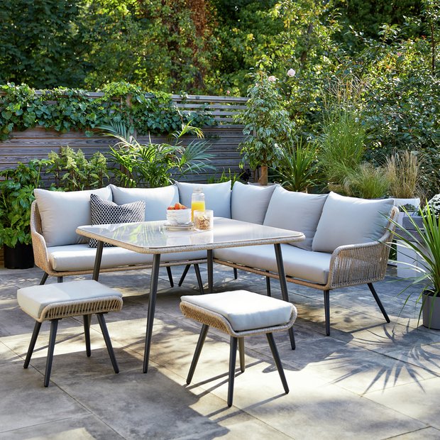 Argos 6 seater rattan garden furniture sale