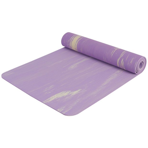 vasthouden hypothese Goneryl Buy Pro Fitness 5mm Thickness Natural Rubber Yoga Mat - Purple | Exercise  and yoga mats | Argos