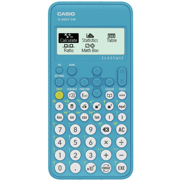 Buy Casio FX 83GTCW Scientific Calculator Blue Electronic dictionaries and calculators Argos