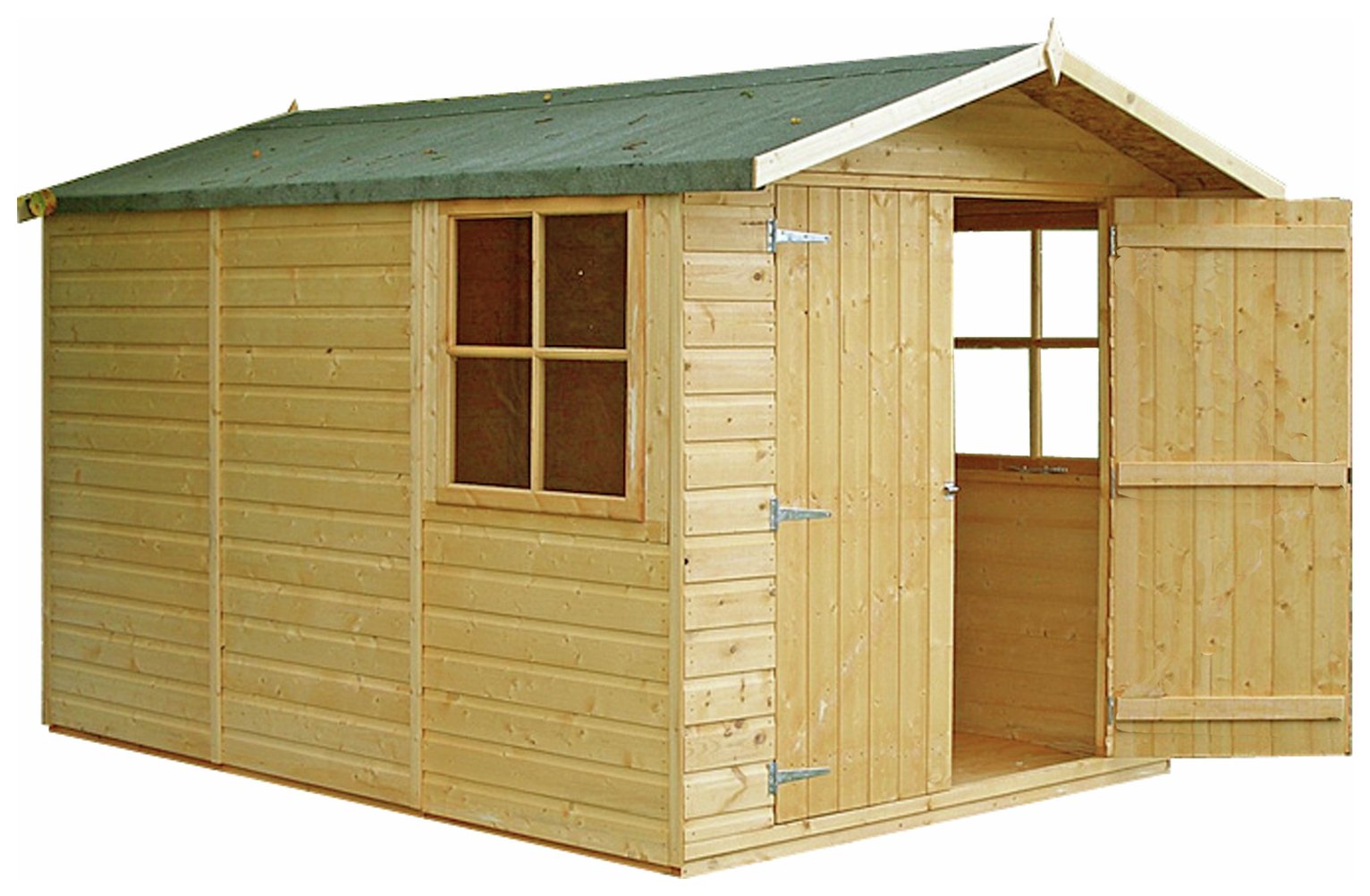 Homewood Guernsey Wooden Shiplap Double Door Shed 7 x 10ft