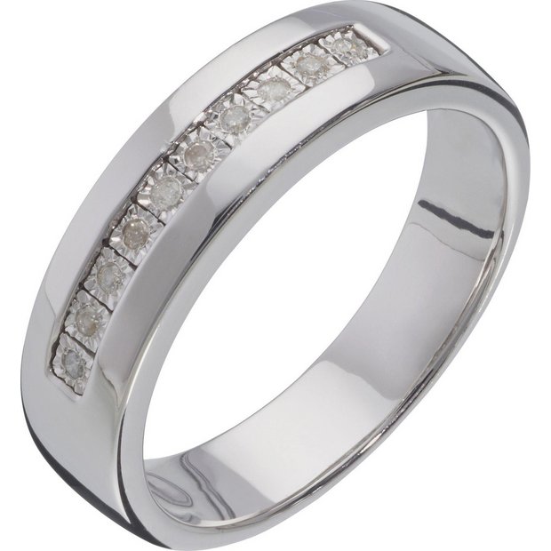 Buy Sterling Silver Diamond Eternity Ring at Argos.co.uk - Your Online ...