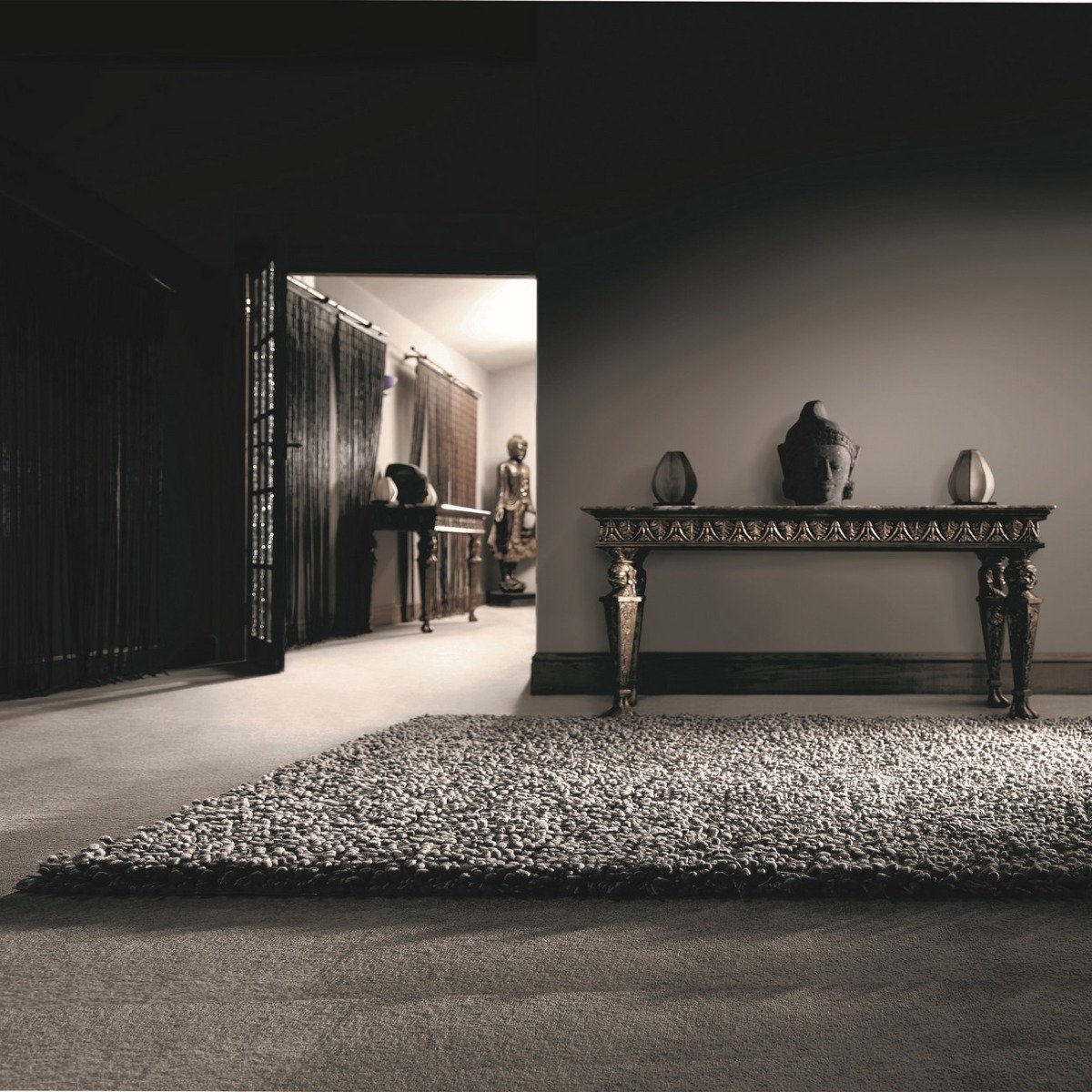 Mega Flooring Grey Shaggy Plain Rug - 200 x 300cm
