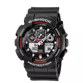 Casio Men's G-Shock LED Backlight Black Resin Strap Watch