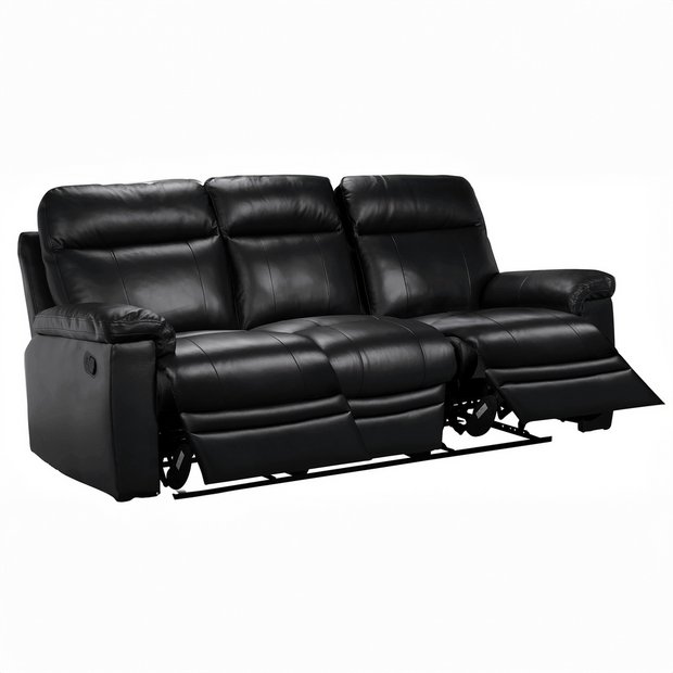 Argos leather recliner deals sofa