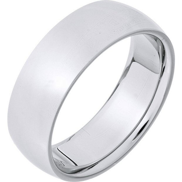 Buy Stainless Steel Plain Band Ring at Argos.co.uk - Your Online Shop ...