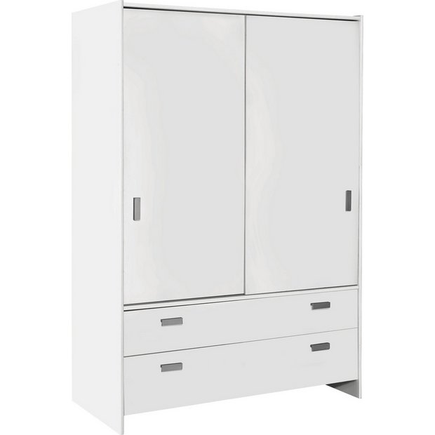 Buy Argos Home Capella 2 Door 2 Drawer Sliding Wardrobe White Wardrobes Argos