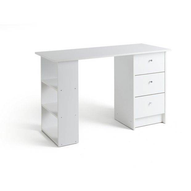 Buy Argos Home Malibu 3 Drawer Office Desk White Desks Argos