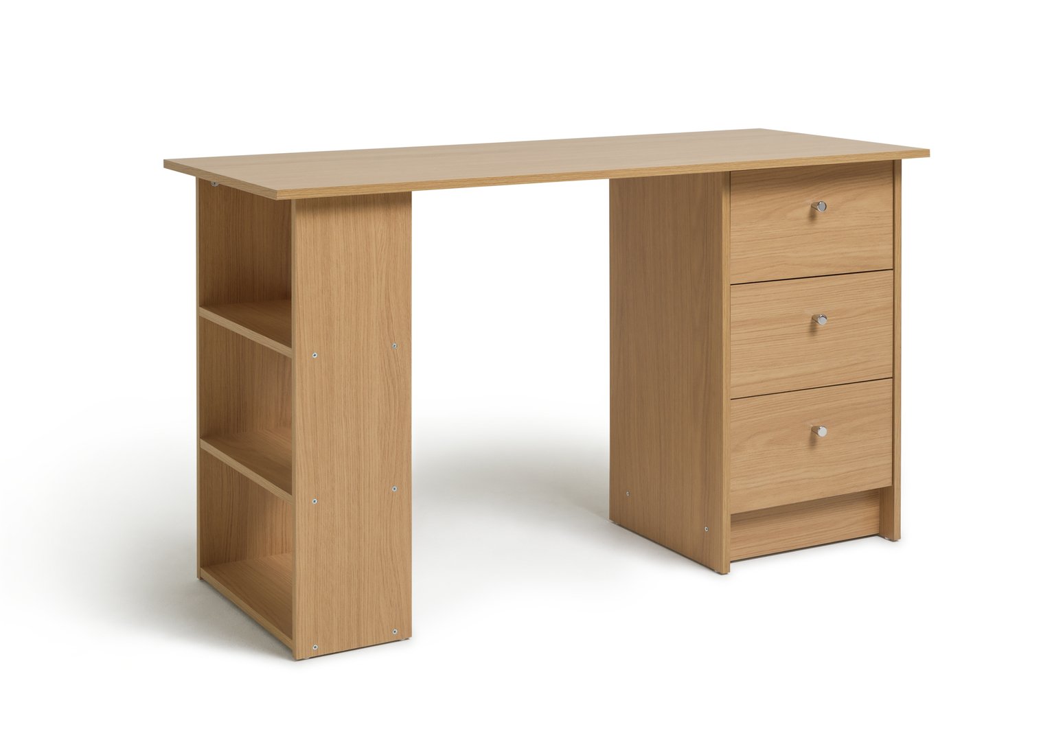 Argos Home Malibu 3 Drawer Office Desk