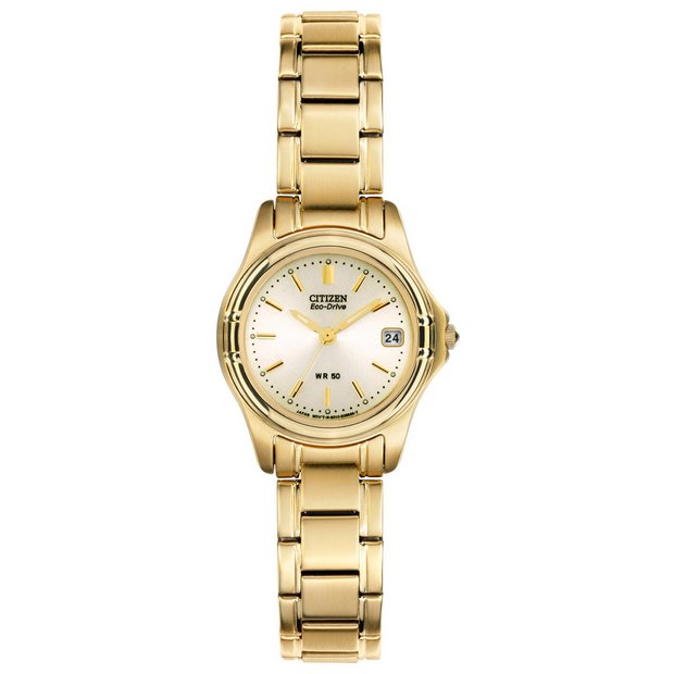 Buy Citizen Ladies Eco-Drive Gold Tone Bracelet Watch | Womens watches |  Argos