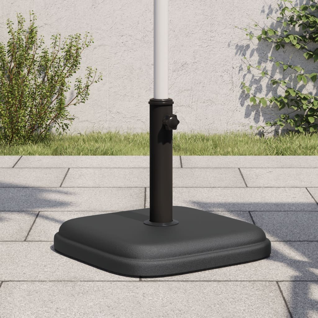 Walplus Parasol Base for dia / Poles 11 kg Square - Black - 38 mm