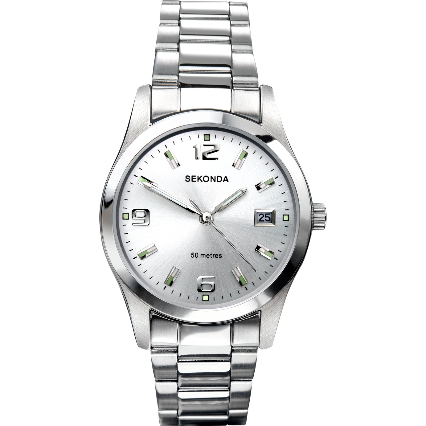 quartz watch silver