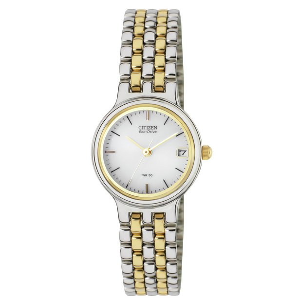 Buy Citizen Ladies Eco-Drive Two-Tone Bracelet Watch | Womens watches |  Argos