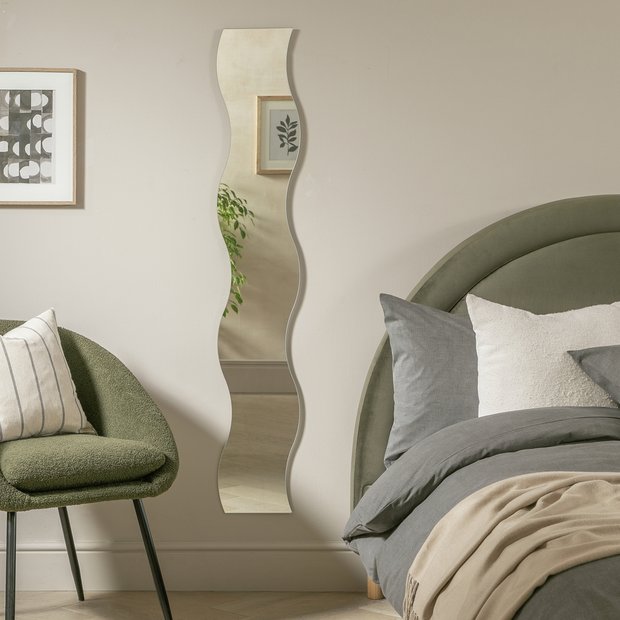 Buy Argos Home Full Length Wavy Wall Mirror 24x139cm Wall