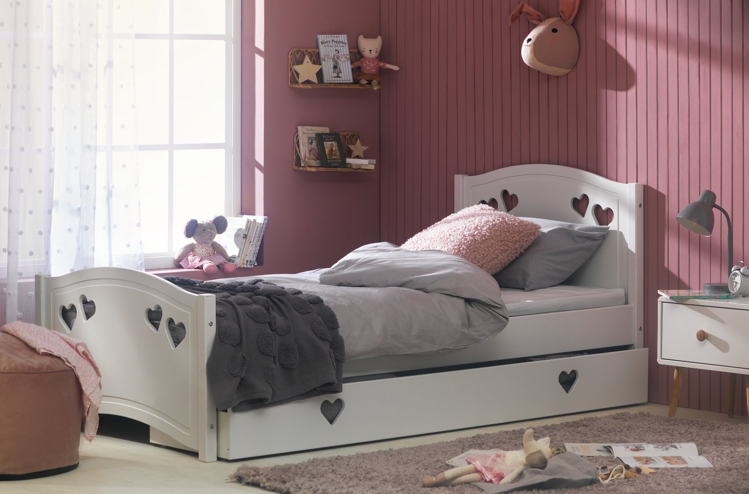 Argos Home Mia Single Bed Frame - White