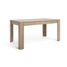 Argos Home Preston Wood Effect 6 Seater Dining Table - Oak