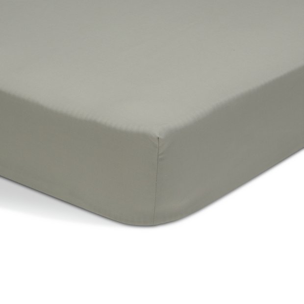 Buy Habitat Polycotton Sage Fitted Sheet - Single | Bed sheets | Argos