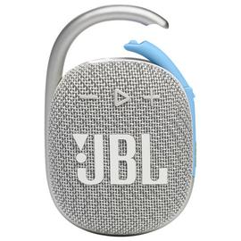 JBL Clip 4 Eco Portable Bluetooth Speaker - White