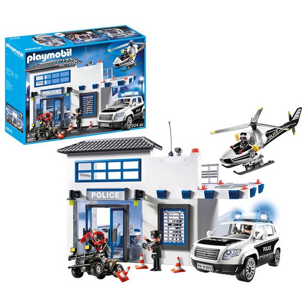 Grøn afvisning emne Buy Playmobil 9372 City Action Policestation | Playsets and figures | Argos