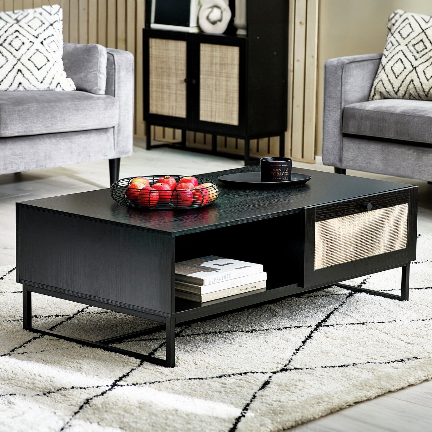 Julian Bowen Padstow 2 Drawer Coffee Table