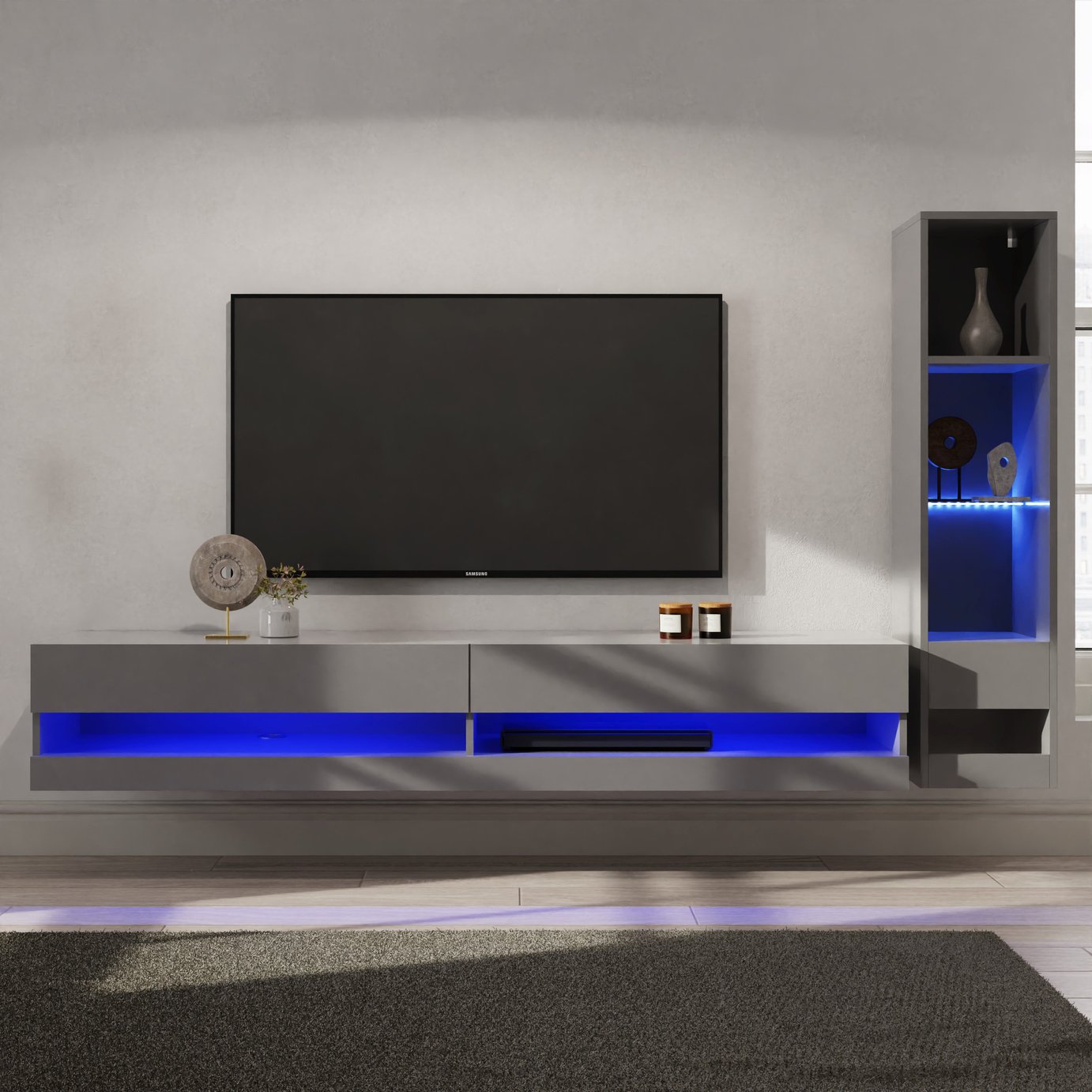 GFW Galicia 2 Piece Furniture Set with 180cm Unit