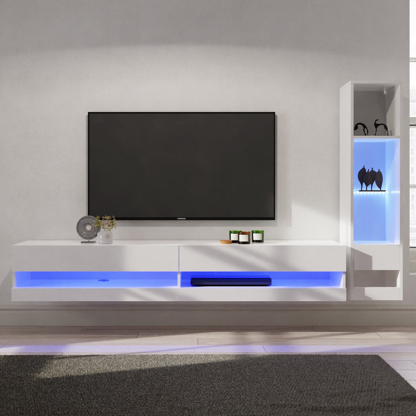 GFW Galicia 2 Piece Furniture Set with 180cm Unit