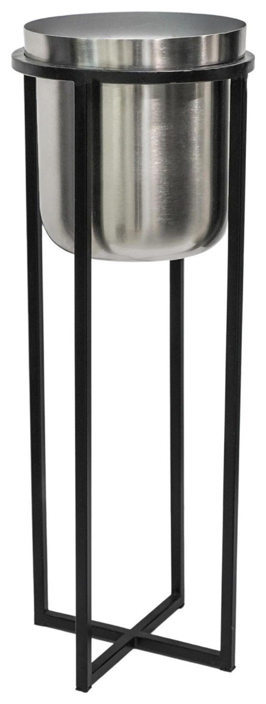Ivyline Calla Planter Stand - Silver