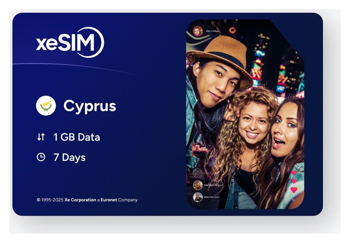 XeSIM Cyprus 1GB 7 Days