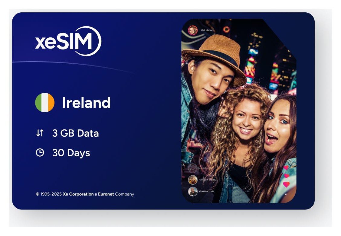 XeSIM Ireland Travel eSIM