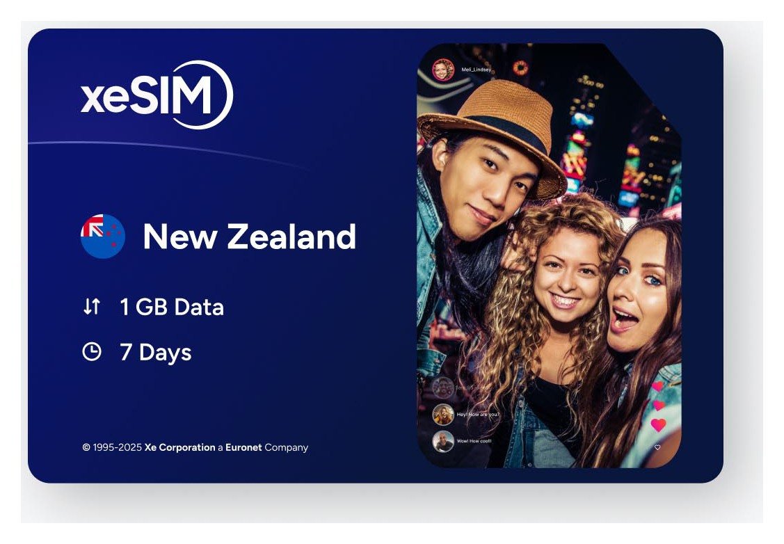 XeSIM New Zealand Travel eSIM