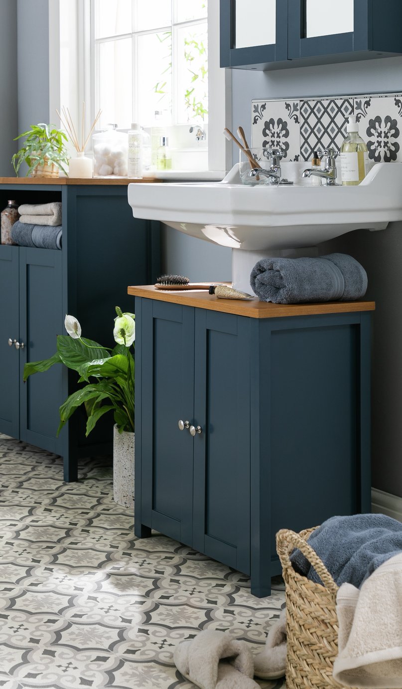 Argos Home Livingston Under Sink Unit - Blue