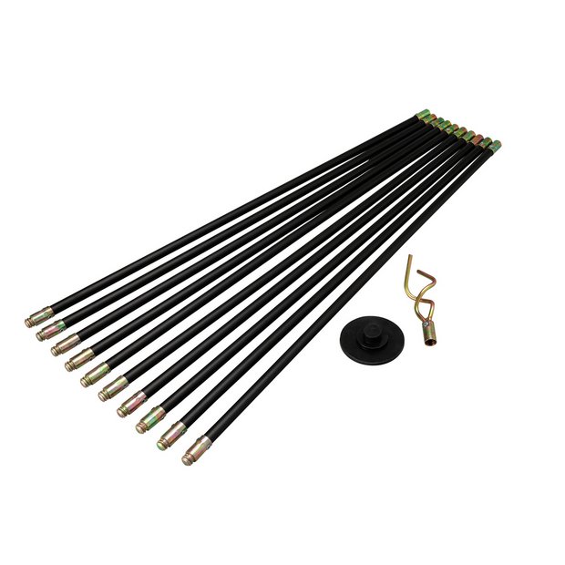 Drain cleaning shop rods