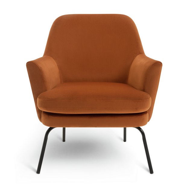 Argos discount velvet chair