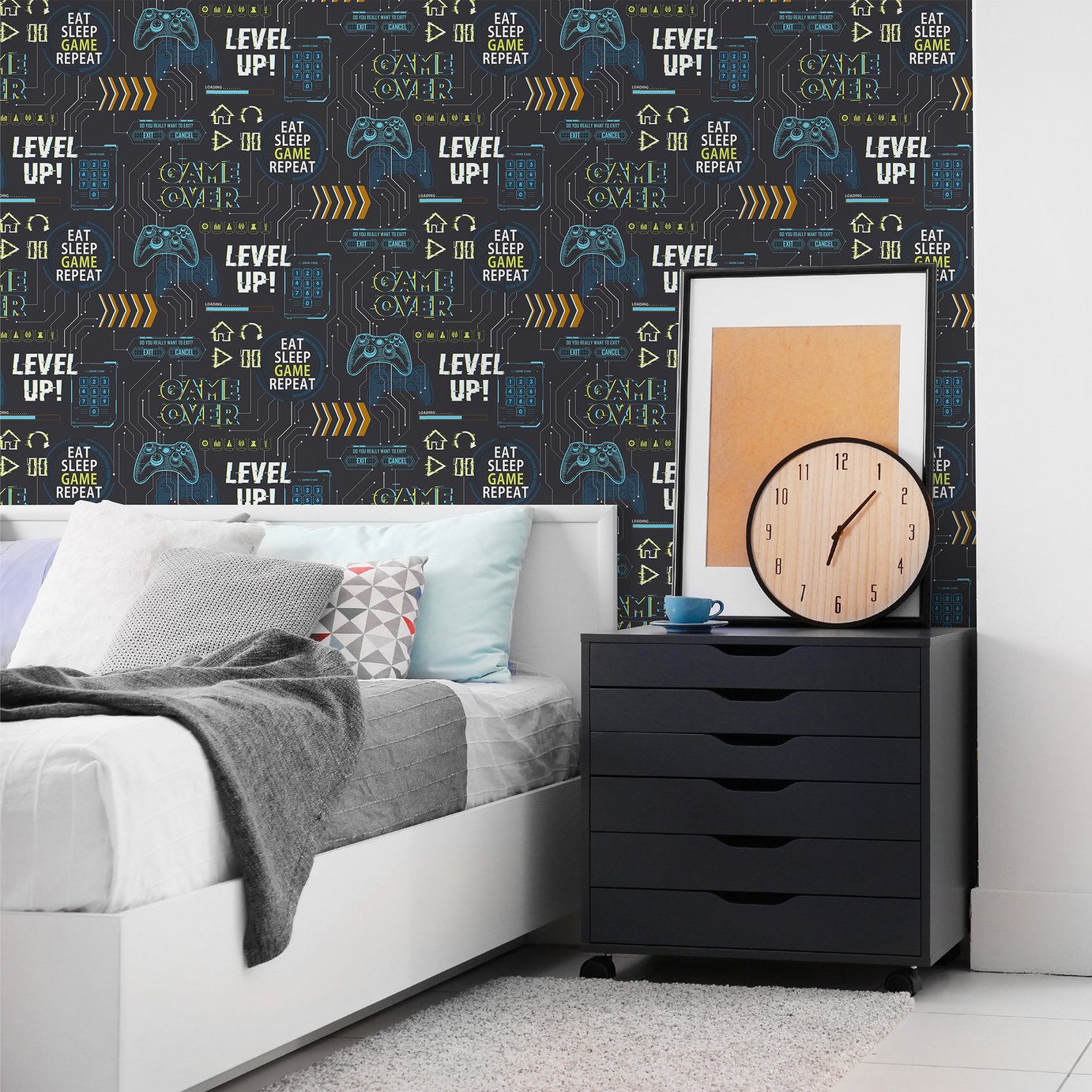 Fresco Game Over Black Wallpaper