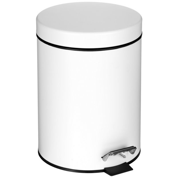 Buy Croydex 3 Litre Soft Close Pedal Bin - White at Argos.co.uk - Your ...