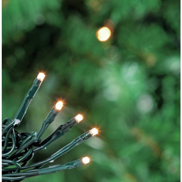 Argos warm white store christmas tree lights