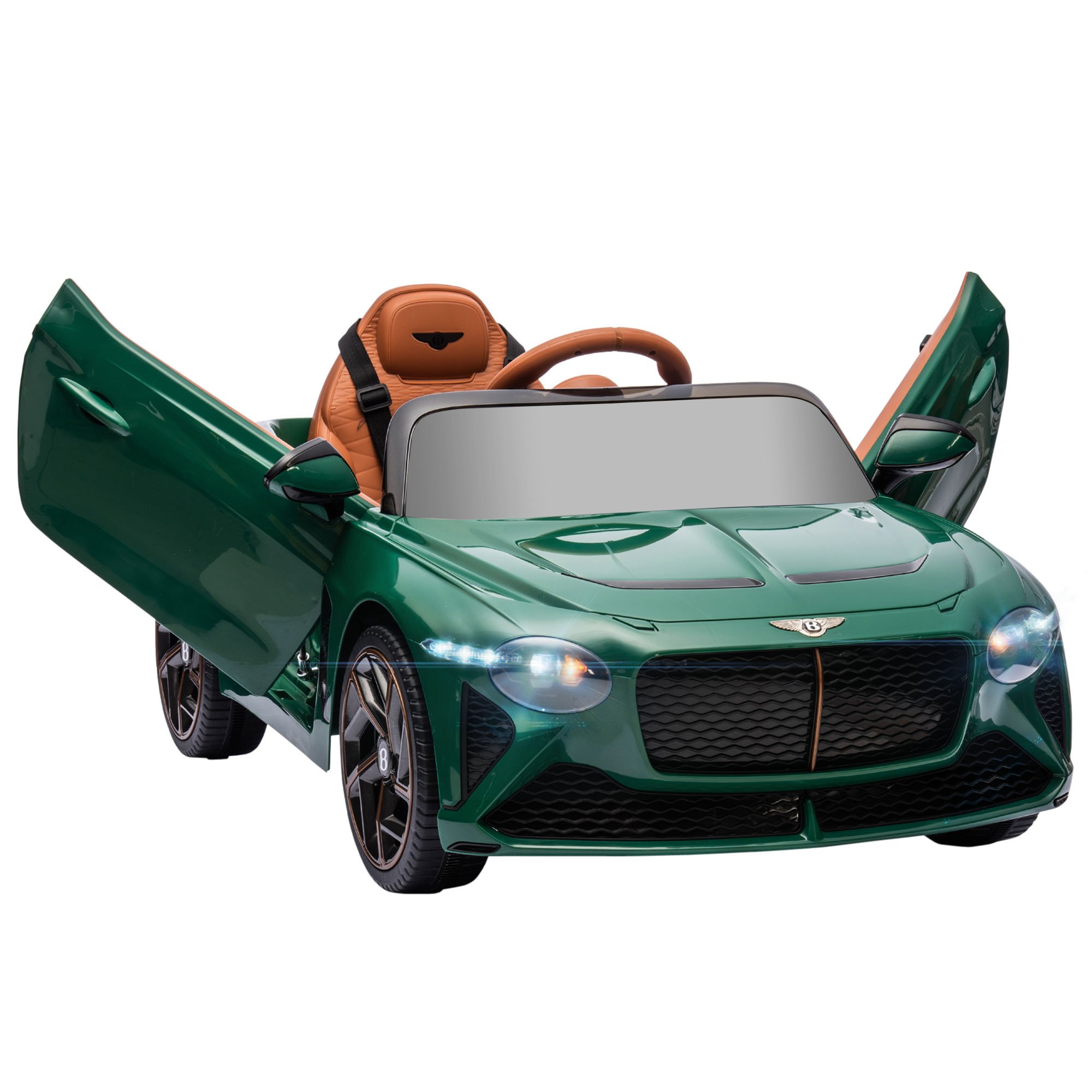 HOMCOM Bentley Bacalar 12V 3 to 5 Years Electric Ride on Car – Green