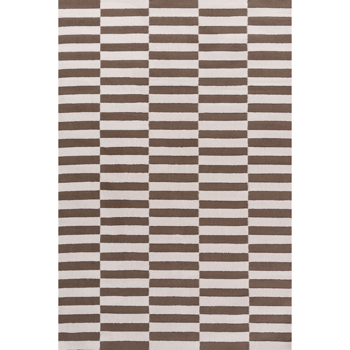 The Rugs Brown Loft Striped Rug - 80 x 150cm