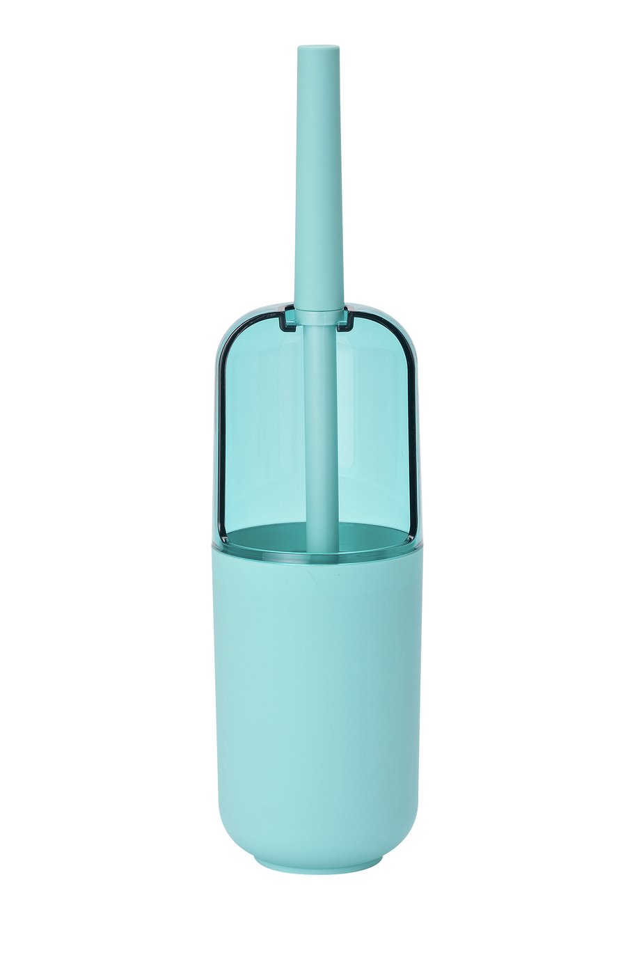 teal toilet brush