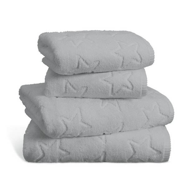 Buy Habitat Geo 4 Piece Towel Bale - Black & White